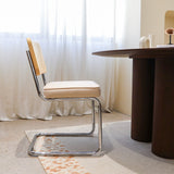 Set of 2 Fabric Dining Chair Champagne