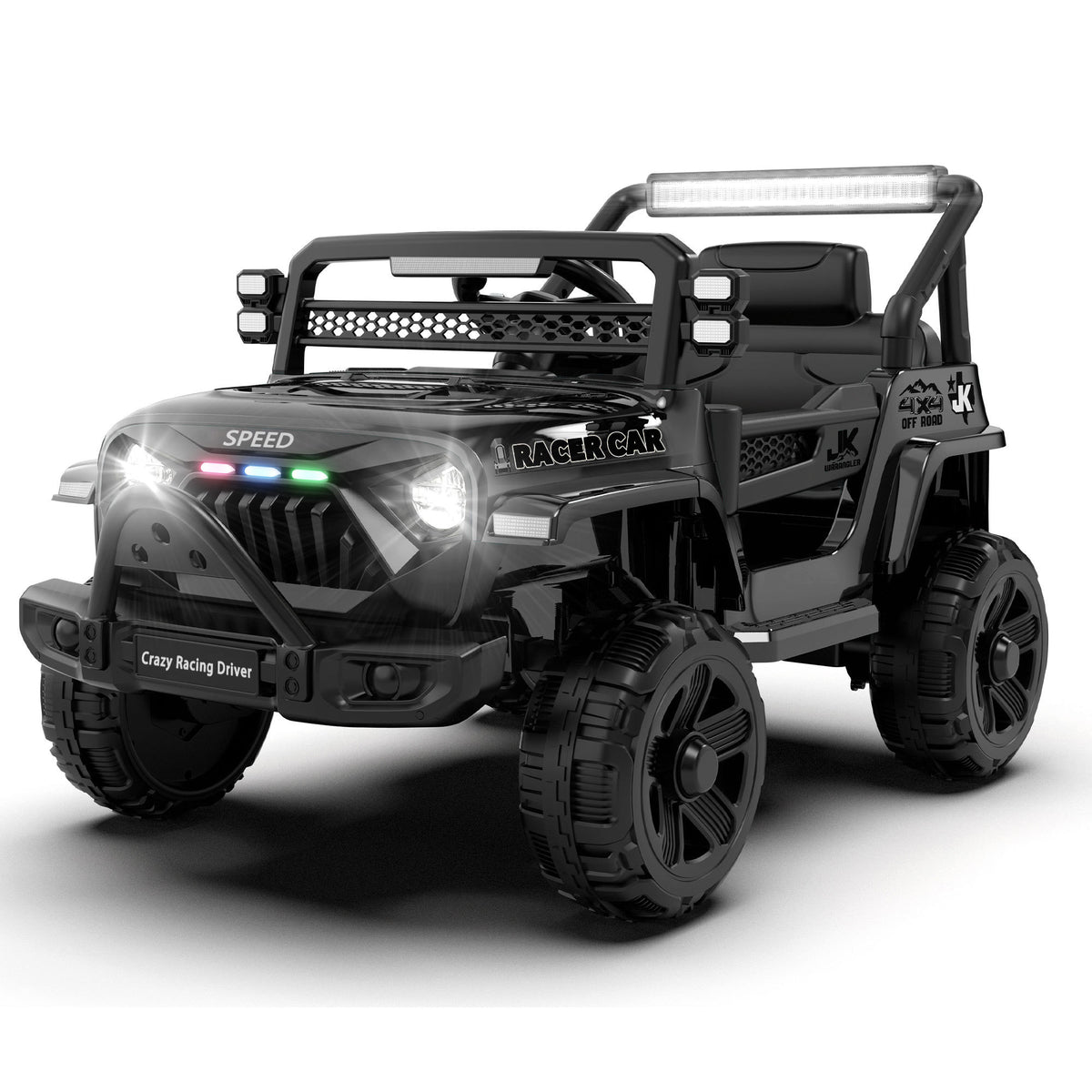 12V Kids Ride On Electric Truck Car W/Parents Control,2WD,Four-wheel suspension,