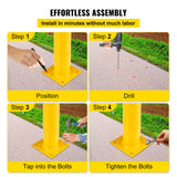 Safety Bollard, 42 Inch Height Bollard Post
