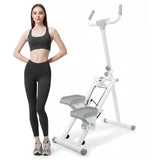 Vertical Climber Stair Stepper Machine LCD Display Home Cardio