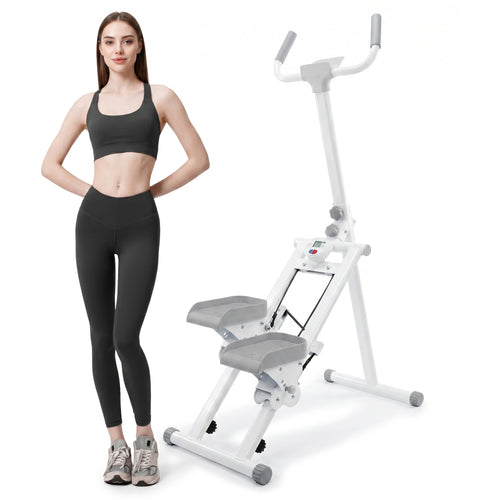 Vertical Climber Stair Stepper Machine LCD Display Home Cardio