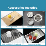 Stainless Steel Undermount Kitchen Sink 30"x19" Single Bowl