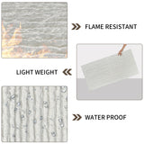 3D Faux Stone Wall Panels, 4 PCS PU Wainscoting Panel for Interior Wall Decor