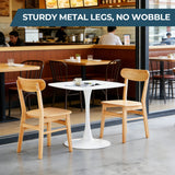 Square Engineered Wood Dining Table Matte White
