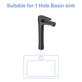 Oil-Rubbed Bronze Vessel Sink Faucet Single Handle Tall Bathroom Sink Faucet