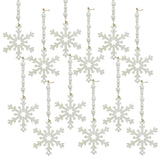 9.8x4.7' Snowflake Ornament, Hanging Home Decor Accents for Christmas Tree, Holi