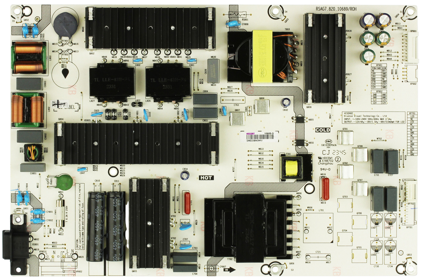 Toshiba 402287 Power Supply LED Driver for 75C350LU