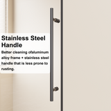 48.in W x 72.in H Frameless Shower Door Single Sliding