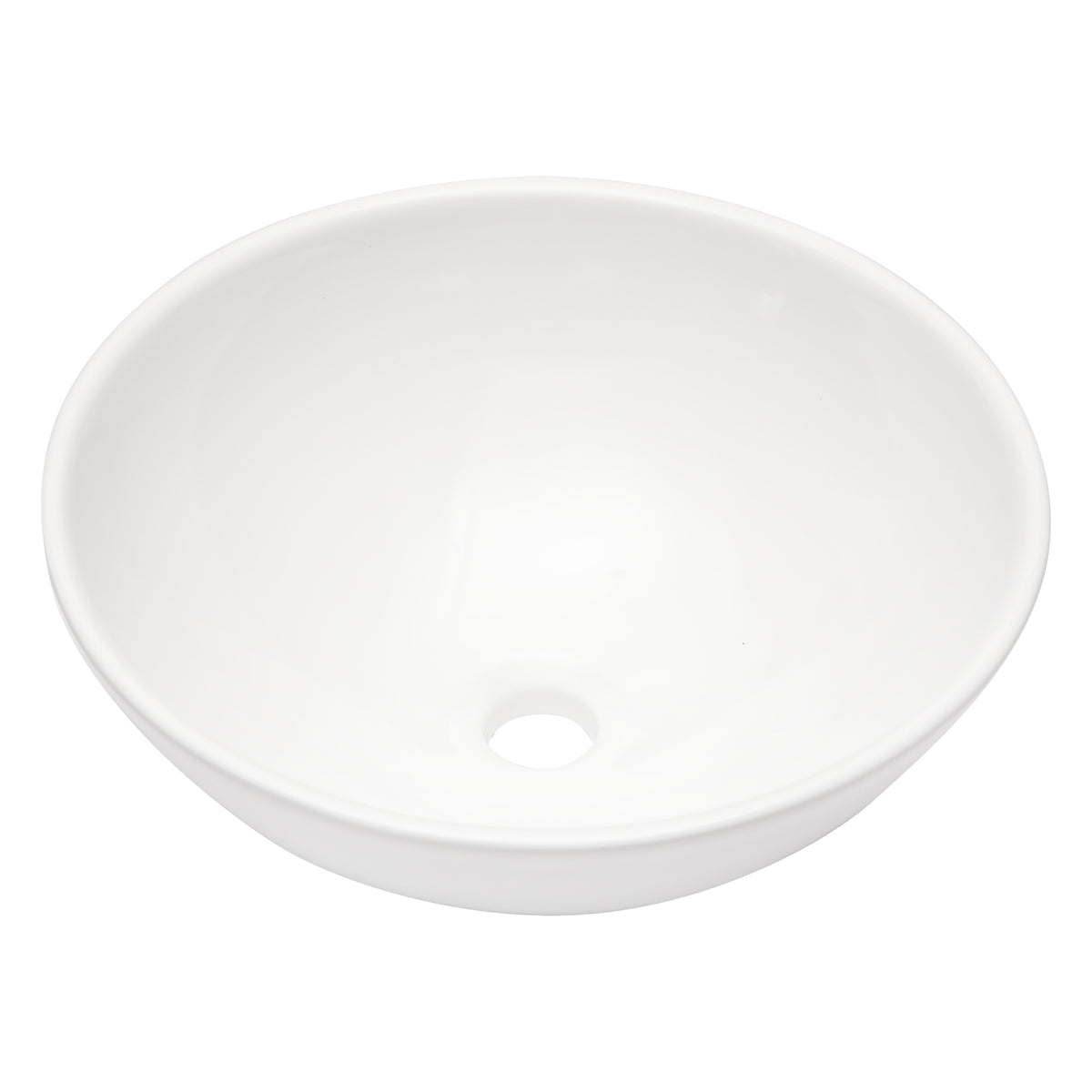 Modern European 16'x16' White Ceramic Vessel Bathroom Sink with Easy Installatio