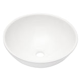 Modern European 16'x16' White Ceramic Vessel Bathroom Sink with Easy Installatio