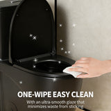 One-Piece Toilet, 1.1/1.60 GPF Water-Efficient Dual-Flush Elongated Comfort