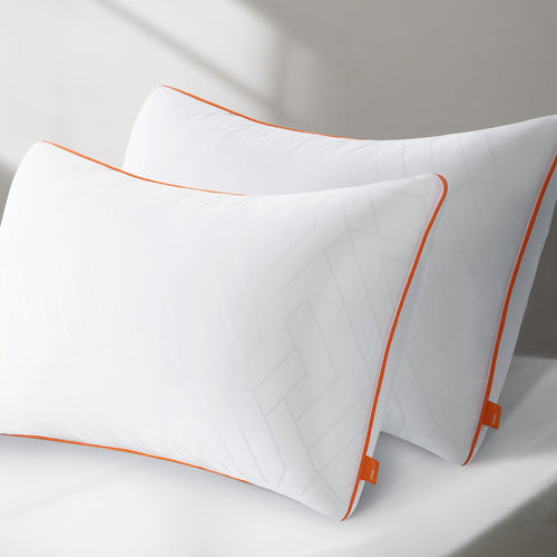 Set of 2 Bed Pillow White