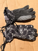 Burton Profile Ski Snowboard Gloves Black White Graphic Print Size L