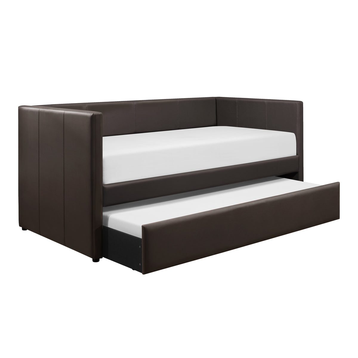 Daybed with Trundle Wood Brown