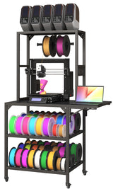 3D Printer Stand, Heavy Duty 3D Printer Table Stand with Filament Storage Rack