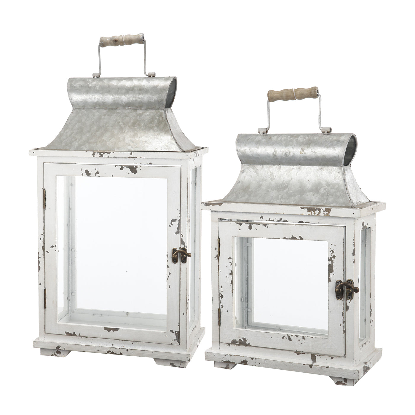 Wooden Candle Lantern Hurricane Holder Indoor Outdoor Decor