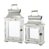 Wooden Candle Lantern Hurricane Holder Indoor Outdoor Decor