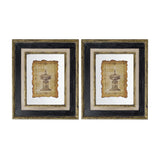 18x22 Lucian Antiqued Sculpture Print 2 Piece Framed