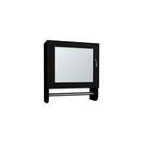 Mirror Medicine Cabinet - White - Towel Rack - 19.7"H x 17.7"W