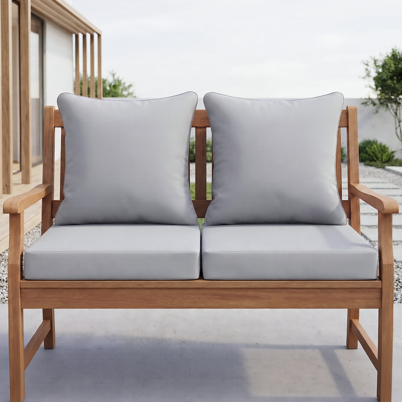 Waterproof Deep Seat Cushion Set 24x24" Fade Resistant Patio