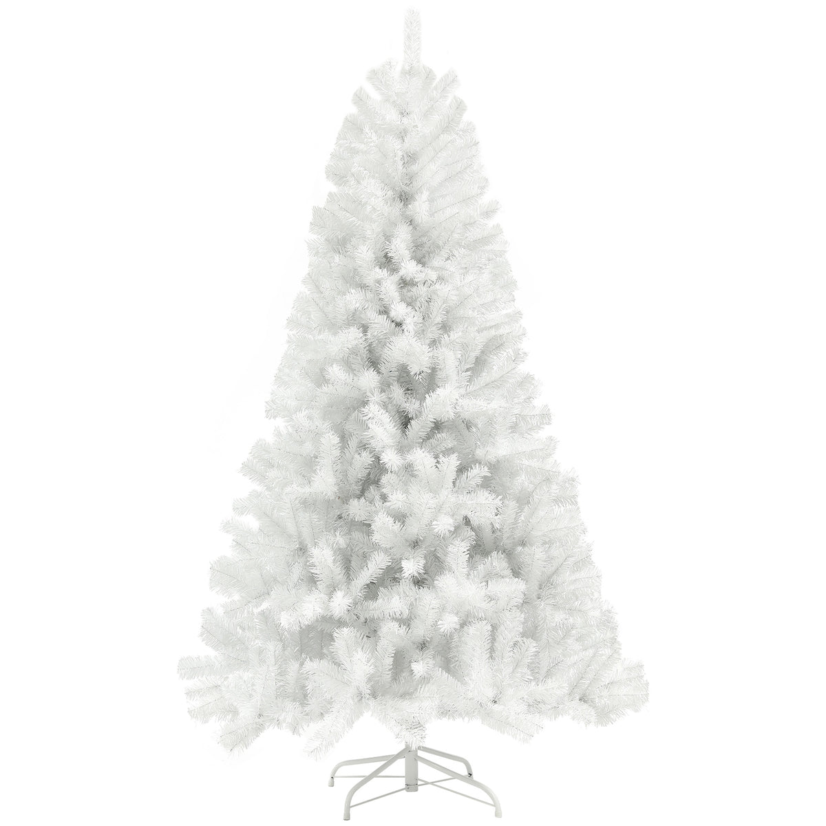 HOMCOM 7.5ft Tall Artificial Christmas Tree, Unlit Xmas Tree with 1346 Branch Ti
