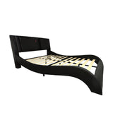 Queen Platform Bed Frame LED Bluetooth Massage Vibration