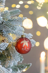 D3' Christmas Ball Ornaments, Glass Decorative Hanging Ball Christmas Tree Ornam