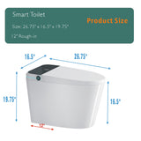 Modern Smart Toilet with Bidet Seat Built-in