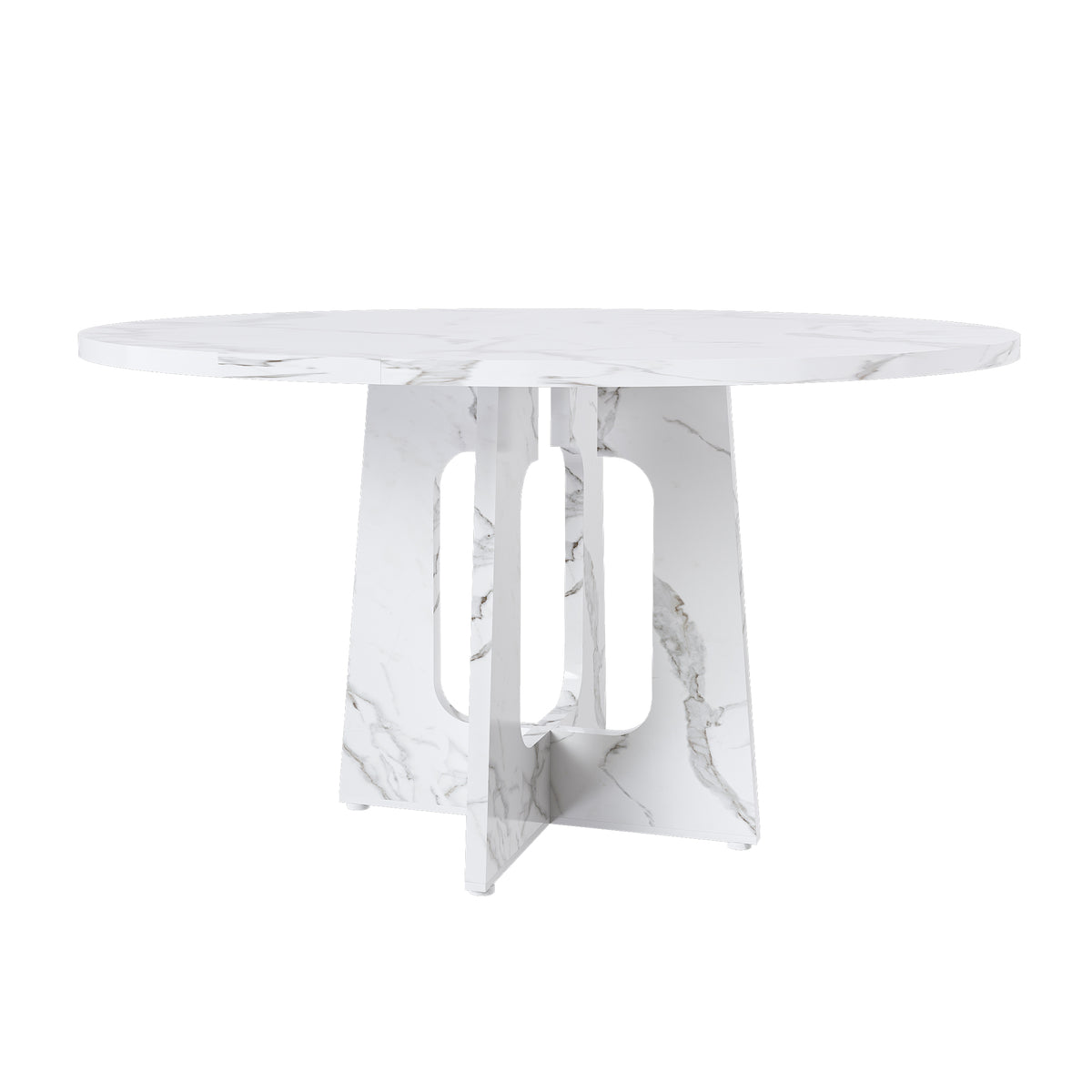 Engineered Wood Dining Table White