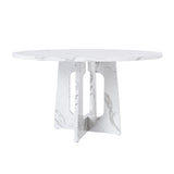 Engineered Wood Dining Table White
