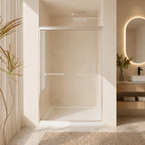 Double Sliding Shower Door 44-48"W x 72"H Tempered Glass