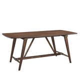 Modern Brown Wooden Dining Table