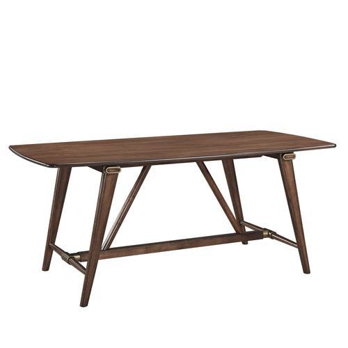 Modern Brown Wooden Dining Table