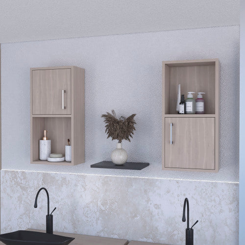 Medicine Cabinets Set of 2 - Wall Mount - Open Shelf - 11"H