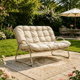 Metal Outdoor Chair Off White