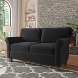 57" Modern 2-Seater Corduroy Sofa with Removable Cushions