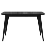 Engineered Wood Dining Table Black 50"