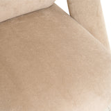 Fabric Accent Chair Beige Coffee
