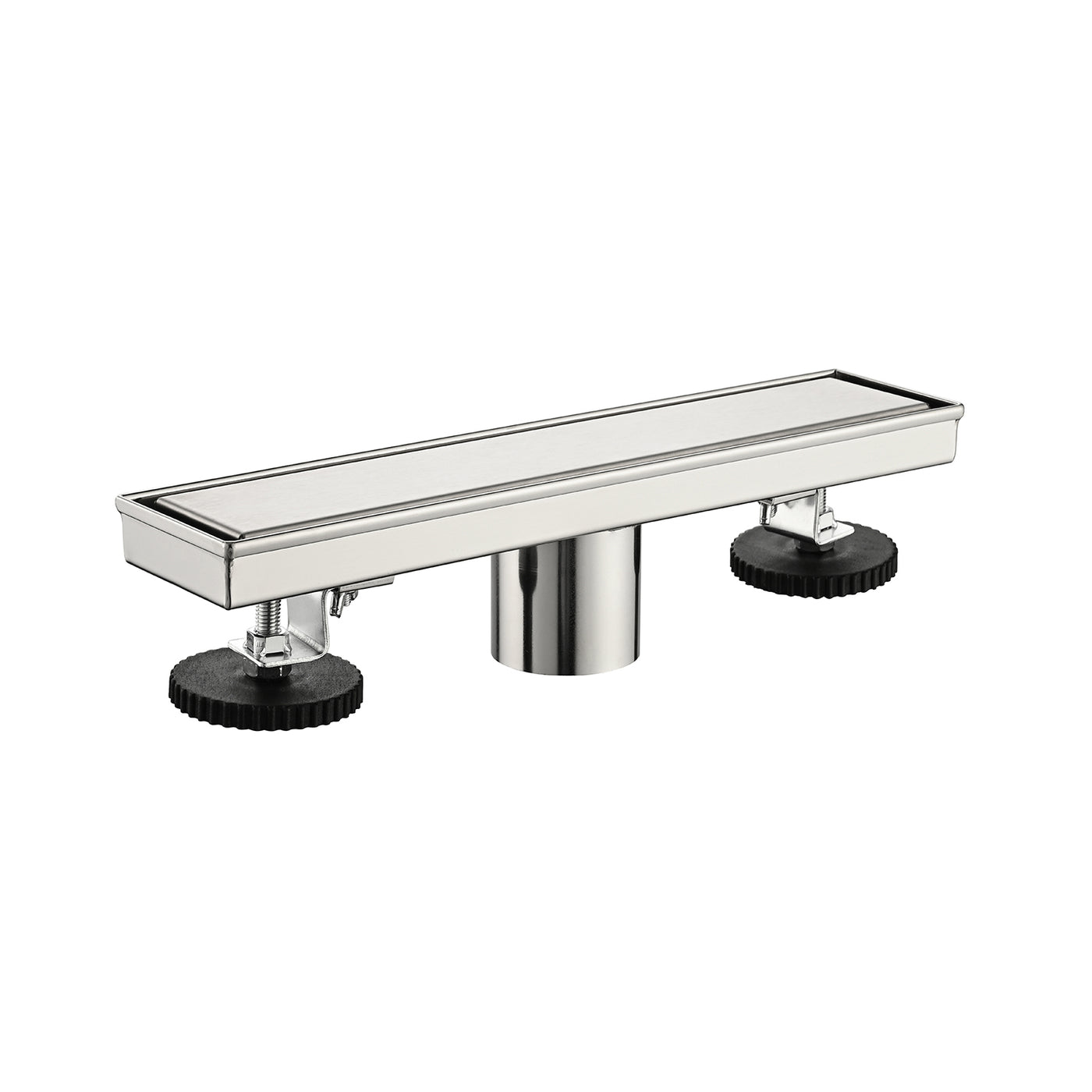 12" Linear Shower Drain with Hair Strainer and Leveling Feet