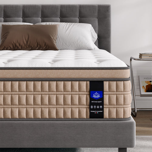 14 Inch King Hybrid Mattress Gel Memory Foam Pocket Springs