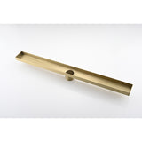 28" Linear Shower Drain 304 Stainless Steel with Hair Strainer