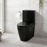 One-Piece Toilet, 1.1/1.60 GPF Water-Efficient Dual-Flush Elongated Comfort