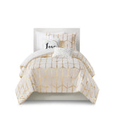 Comforter Set - 4-Piece - Twin/Twin XL - Brushed Polyester Print