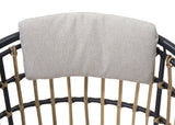 Outdoor Patio Furniture Set of 2 Wicker Beige