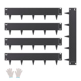 Steel Landscape Edging Border 5 Pack 39x5 inch Rust-Resistant Black