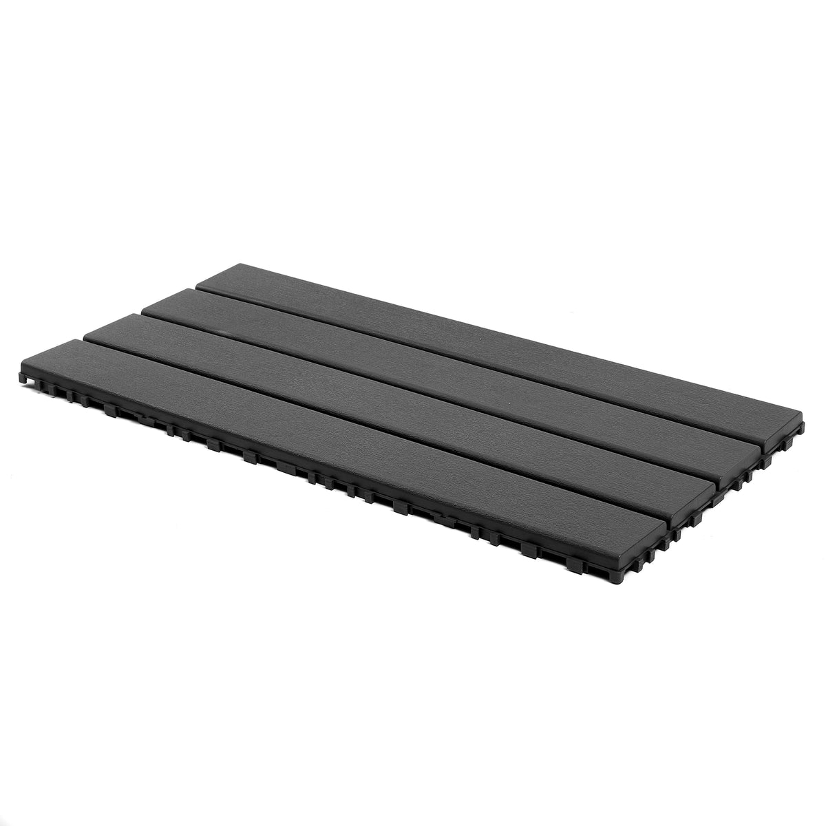 24 pieces of dark gray outdoor terrace deck tiles
