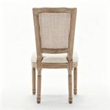 Set of 2 Solid Wood Dining Chair Beige