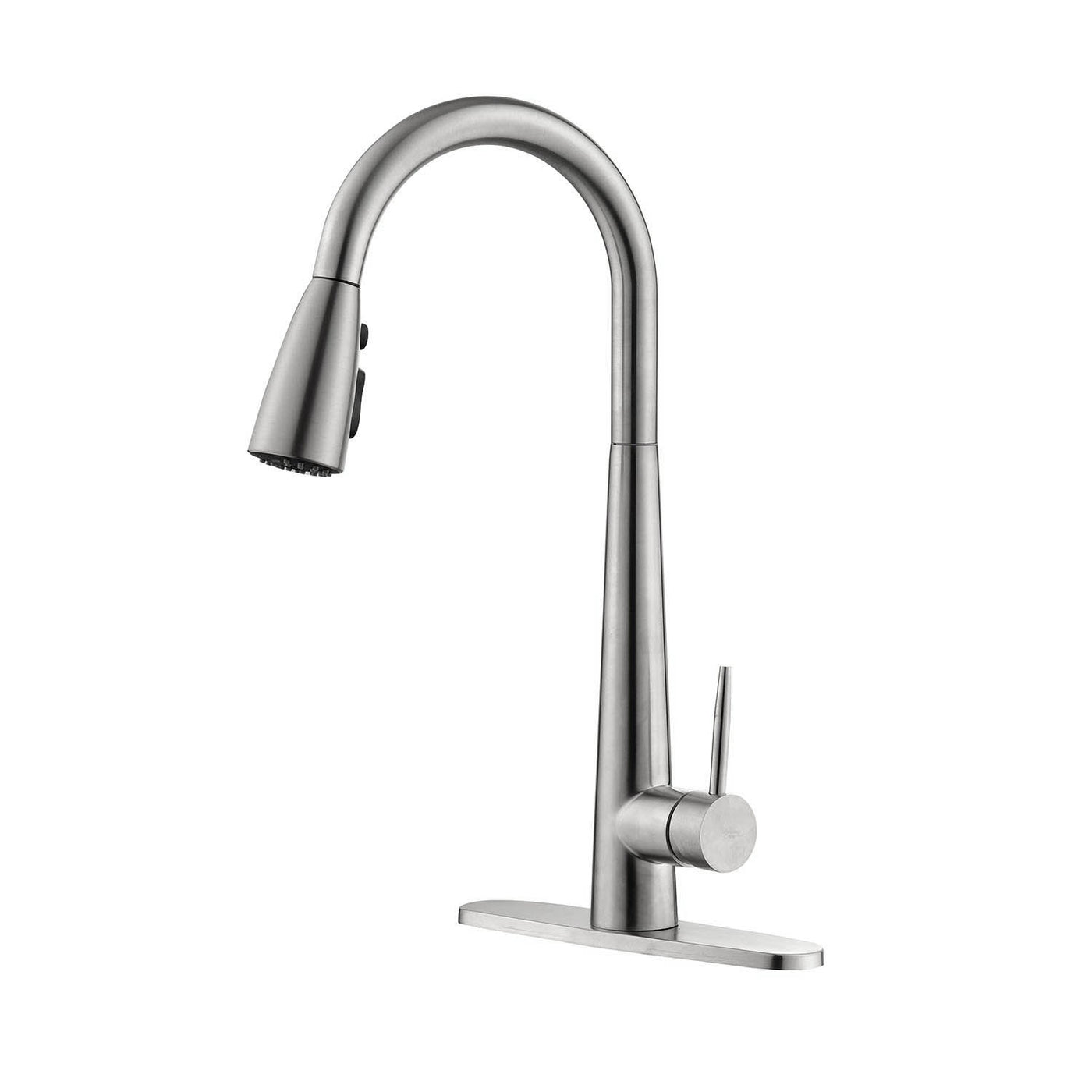 Single Handle Stainless Steel Kitchen Sink Faucet Pull Down Sprayer