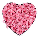 Forever Flowers, 27 Preserved Roses in a Heart Shape Box, Eternal Flowers Immort