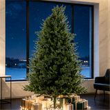 7 FT Realistic PE/PVC Hybrid Christmas Tree with Fresh Pine Scent, 51.96' Full S